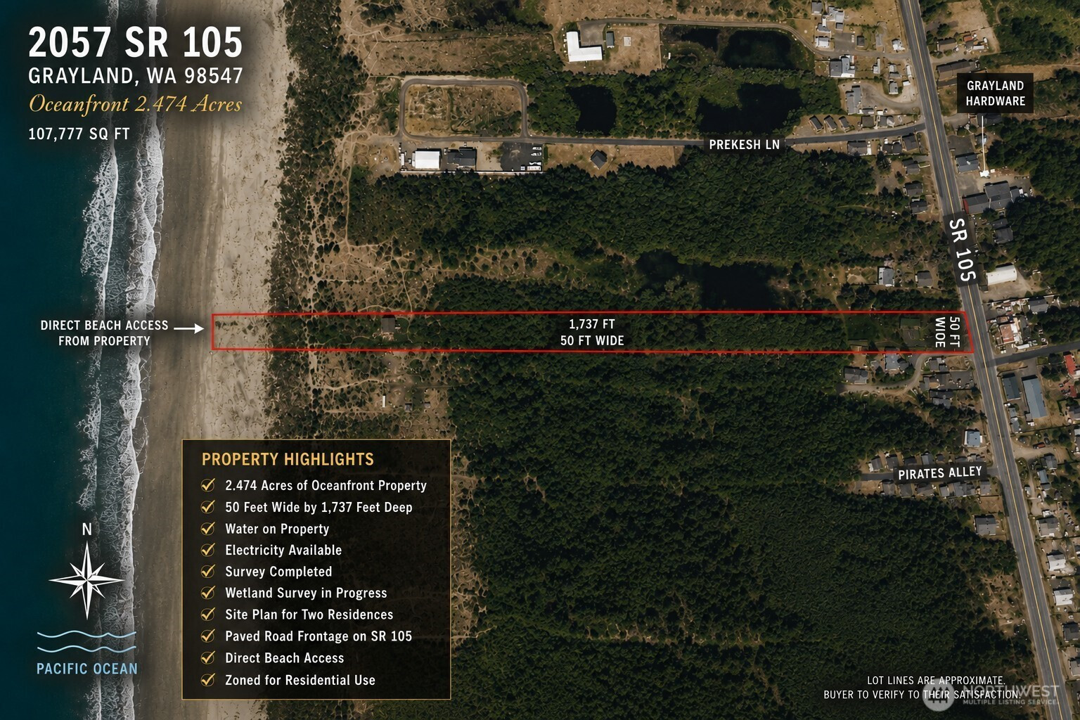 2057 SR 105, Grayland, WA 98547